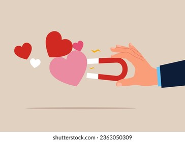 Valentines day concept. Flat vector illustration