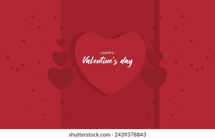 Ilustración vectorial de marco de concepto de día de San Valentín