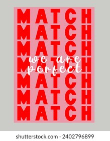 Valentine's day concept poster. Vector illustration. Happy Valentines Day greeting card