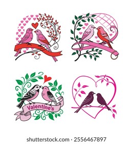 Valentine's Day Concept and T shirt design. Valentine's Day decoration ideas, Valentine's Day cards design.