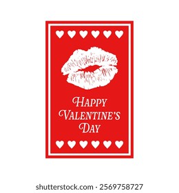 Valentine's Day concept template, background. Cards, sticker, posters, and etc. Modern design of trendy minimal typography. Vector illustration