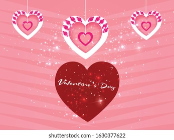 Valentine's day concept. Vector illustration.