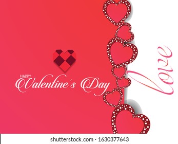 Valentine's day concept. Vector illustration.