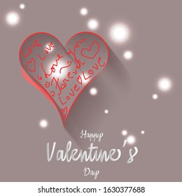 Valentine's day concept. Vector illustration.