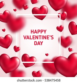 Valentines Day Concept Vector Illustration 3d Stock Vector (Royalty ...