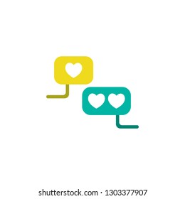 Valentines day, conversation icon. Element of Web Valentine day icon for mobile concept and web apps. Detailed Valentines day, conversation icon can be used for web and mobile