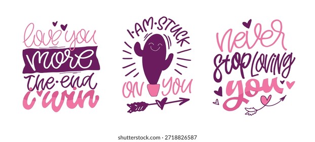 Núcleo del Día de San Valentín. Dibujado a mano doodle cita de letras sobre el amor. Letras para el diseño de la camiseta, impresión de la taza, impresión del bolso, moda de la ropa. Imagen de Vector 100% dibujado a mano.
