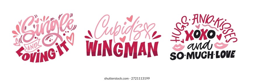 Núcleo del Día de San Valentín. Dibujado a mano doodle cita de letras sobre el amor. Letras para el diseño de la camiseta, impresión de la taza, impresión del bolso, moda de la ropa. Imagen de Vector 100% dibujado a mano.
