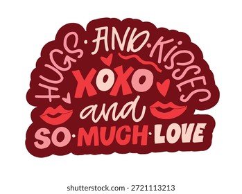 Núcleo del Día de San Valentín. Dibujado a mano doodle cita de letras sobre el amor. Letras para el diseño de la camiseta, impresión de la taza, impresión del bolso, moda de la ropa. Imagen de Vector 100% dibujado a mano.