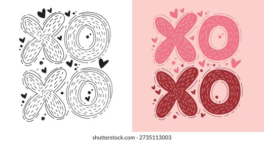 Valentine's Day core. Hand drawn doodle lettering quote about Love. Lettering for t-shirt design, mug print, bag print, clothes fashion. 100% hand drawn vector image.
