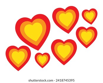 Valentines Day Corner Border Heart Background