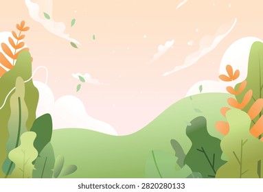 Valentine's Day couple background vector illustration