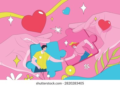 Valentine's Day couple background