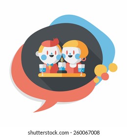 Valentine's day couple flat icon with long shadow,eps10