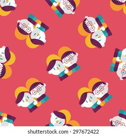 Valentine's day couple flat icon,eps10 seamless pattern background