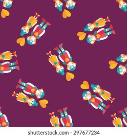Valentine's day couple flat icon,eps10 seamless pattern background