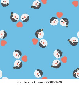 Valentine's day couple flat icon,eps10 seamless pattern background