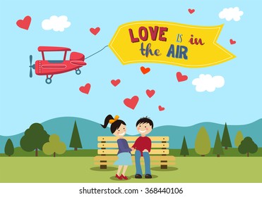 Valentines Day Couple . Love Concept - Valentines Day
