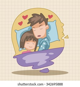 Valentine's day couple theme elements