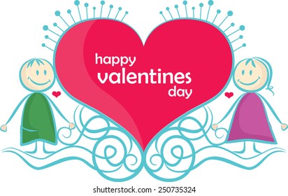 valentine's day/ couple vector