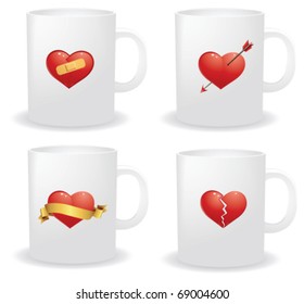 Valentine's day cups