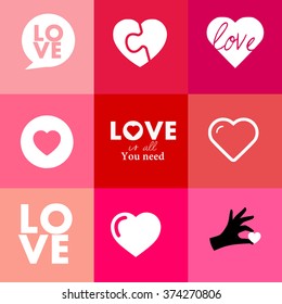 Valentine's day cute card vector