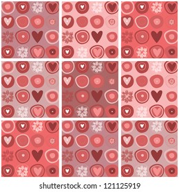 valentine's day, Cute love Background , I love you,seamless patter
