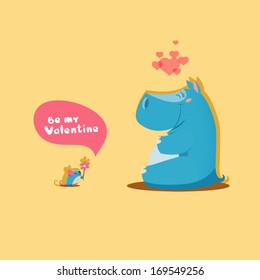 Valentines day - Cute pair of animals