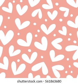 Valentine's Day. Cute seamless pattern with hearts.