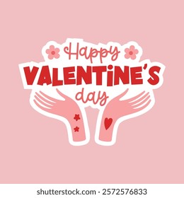 Valentine's Day cute sticker labels 