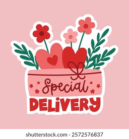 Valentine's Day cute sticker labels 
