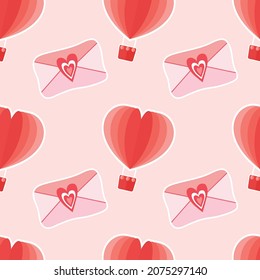 valentine's day cute things seamless pattern vector