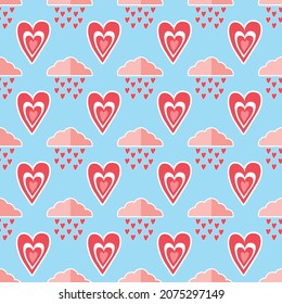 valentine's day cute things seamless pattern vector