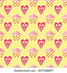 vectores de patrón sin fisuras de valentine's day lindo things