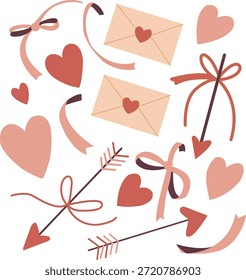 Valentines Day Cute Vector Illustrations