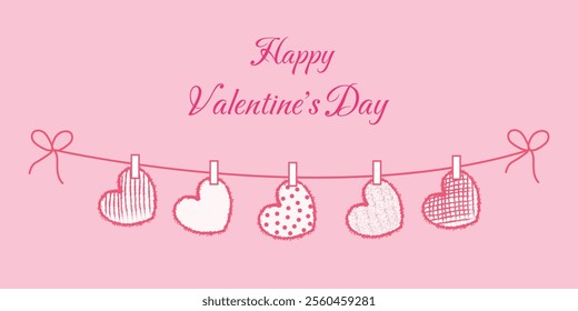 Valentine's Day decor element and romantic elements Love, wedding, valentine's day concept. Vector illustration