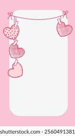 Valentine's Day decor element and romantic elements Love, wedding, valentine's day concept. Vector illustration