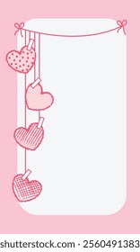 Valentine's Day decor element and romantic elements Love, wedding, valentine's day concept. Vector illustration