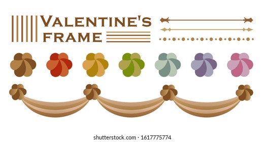 Valentine's Day decoration frame set