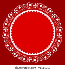 Valentine's day decoration with hearts and ornaments