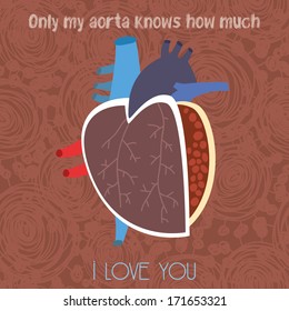 Valentine's Day. Decorative heart for your design