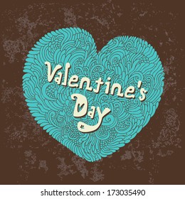 Valentine's Day. Decorative heart for your design