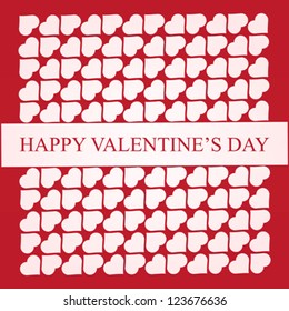 Valentine's Day design card vector