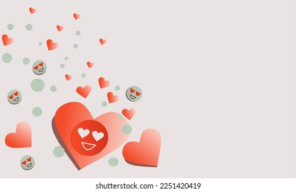 Valentine's day design. Creative illustration  Romantic background, Place for text. Love concept for happy mother's day, valentine's day, birthday, women's day.