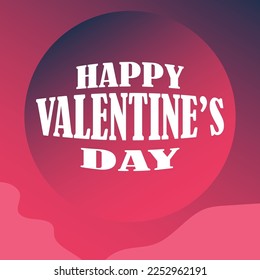 Valentine's day design with creative love composition of the hearts. Vector illustration. Holiday banner, web poster, flyer, stylish brochure, greeting card, cover. Romantic background