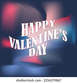 Valentine's day design with creative love composition of the hearts. Vector illustration. Holiday banner, web poster, flyer, stylish brochure, greeting card, cover. Romantic background