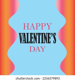 Diseño del día de San Valentín con la creativa composición amorosa de los corazones. Ilustración vectorial. Banner de vacaciones, afiche web, volante, folleto elegante, tarjeta de saludo, portada. Antecedentes románticos
