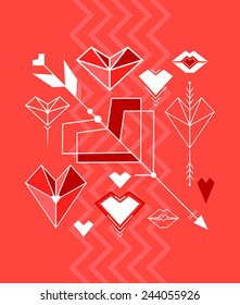 Valentine's Day Design Elements 