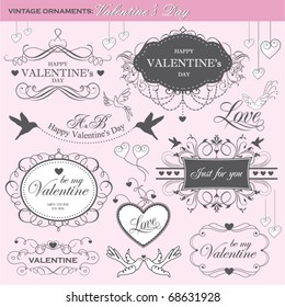 valentine's day design elements