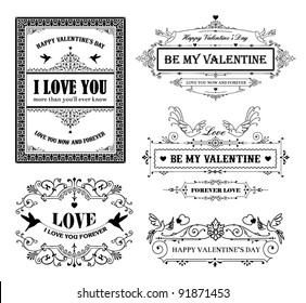 valentine's day design elements